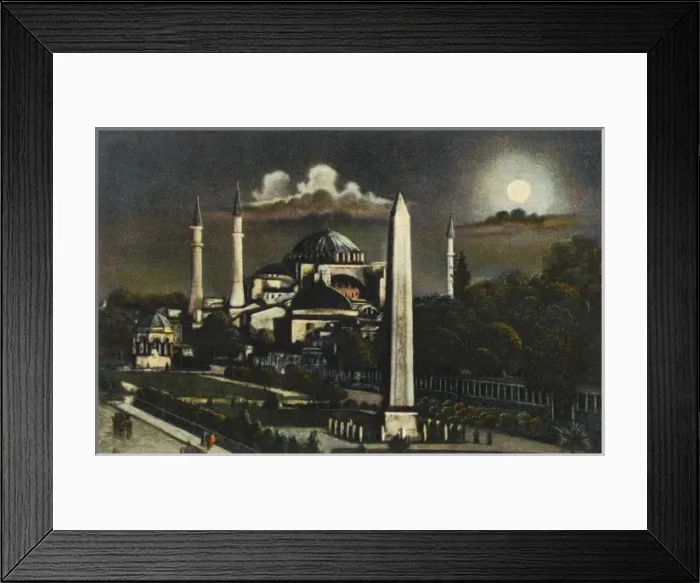 Framed Print : Aya Sofya in Moonlight - Constantinople Framed Print : Aya Sofya in Moonlight - Constantinople
