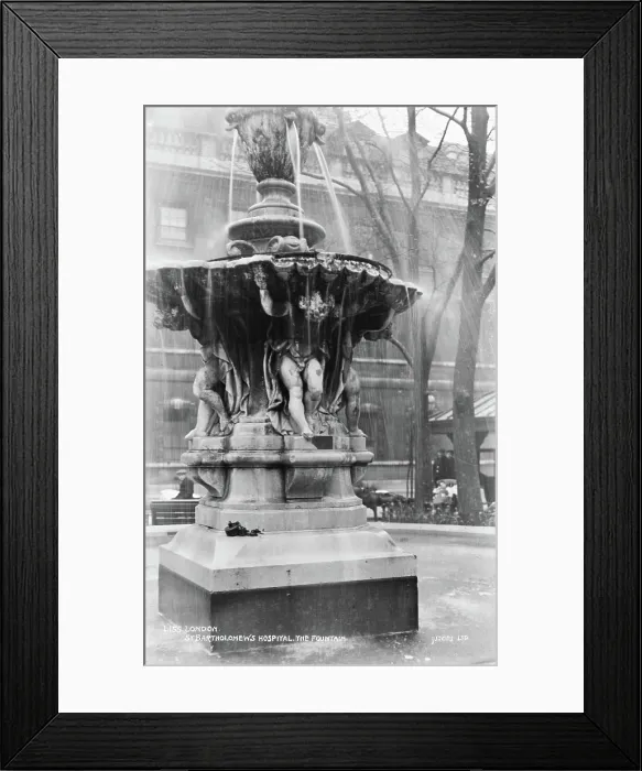 Framed Print : The Fountain at St. Bartholomew's Hospital Framed Print : The Fountain at St. Bartholomew's Hospital