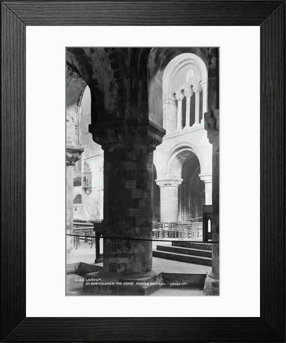 Framed Print : Interior of St. Bartholomew the Great Framed Print : Interior of St. Bartholomew the Great