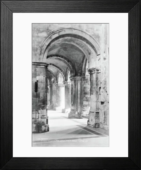 Framed Print : North Aisle of St. Bartholomew the Great Framed Print : North Aisle of St. Bartholomew the Great