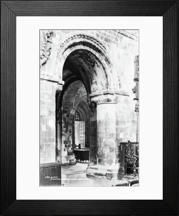 Framed Print : South Door of St. Bartholomew the Great Framed Print : South Door of St. Bartholomew the Great
