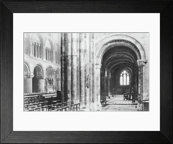 Framed Print : Interior of St. Bartholomew the Great Framed Print : Interior of St. Bartholomew the Great