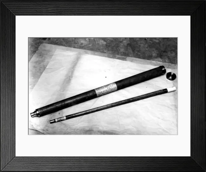 Framed Print : Admiral Nelsons telescope and walking stick Framed Print : Admiral Nelsons telescope and walking stick