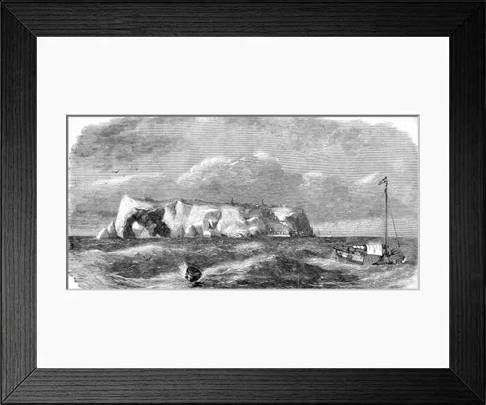Framed Print : Heligoland, Germany, 1859 Framed Print : Heligoland, Germany, 1859