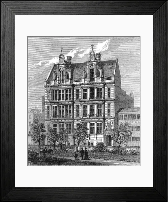 Framed Print : Offices of the London School Board, 1874 Framed Print : Offices of the London School Board, 1874