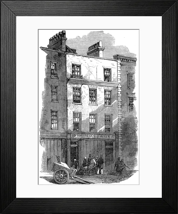 Framed Print : Toms Coffeehouse, Covent Garden, 1865 Framed Print : Toms Coffeehouse, Covent Garden, 1865