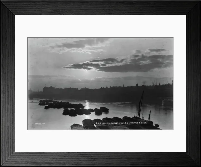 Framed Print : Sunset from Blackfriars Bridge Framed Print : Sunset from Blackfriars Bridge