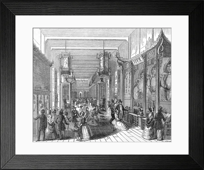 Framed Print : The Chinese Collection, London, 1842 Framed Print : The Chinese Collection, London, 1842