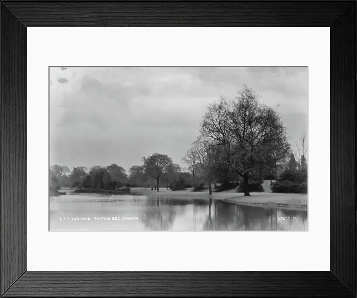 Framed Print : The Lake at Tooting Bec Common Framed Print : The Lake at Tooting Bec Common