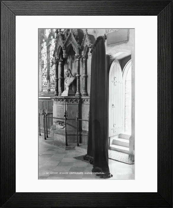 Framed Print : Milton's Memorial at St. Giles Cripplegate