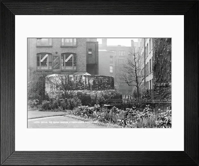 Framed Print : Old Roman Bastion in Cripplegate Courtyard Framed Print : Old Roman Bastion in Cripplegate Courtyard