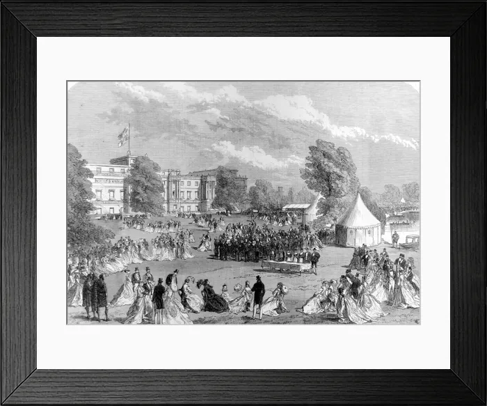 Framed Print : Garden Party at Buckingham Palace, London, 1868 Framed Print : Garden Party at Buckingham Palace, London, 1868