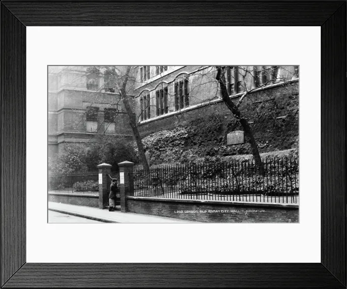 Framed Print : Old Roman City Wall, London Framed Print : Old Roman City Wall, London