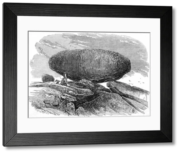 Framed Print : The Tol-Maen or Main Rock, Cornwall, c. 1869 Framed Print : The Tol-Maen or Main Rock, Cornwall, c. 1869