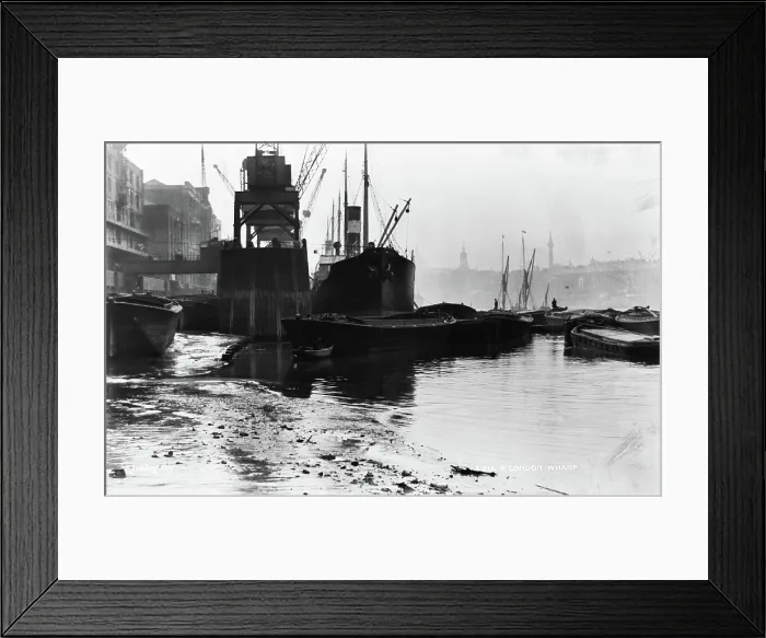 Framed Print : A London Wharf Framed Print : A London Wharf
