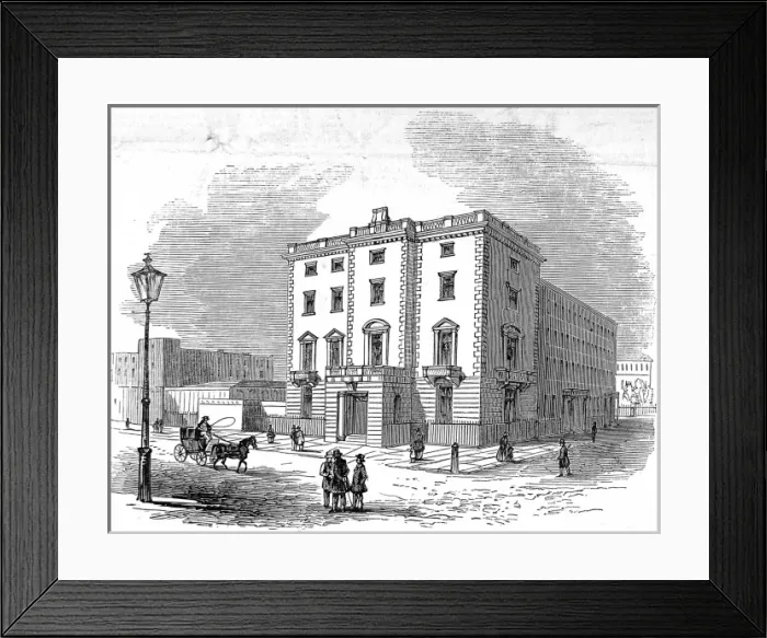 Framed Print : Lord John Russells House, Chesham Place, London, 1845 Framed Print : Lord John Russells House, Chesham Place, London, 1845