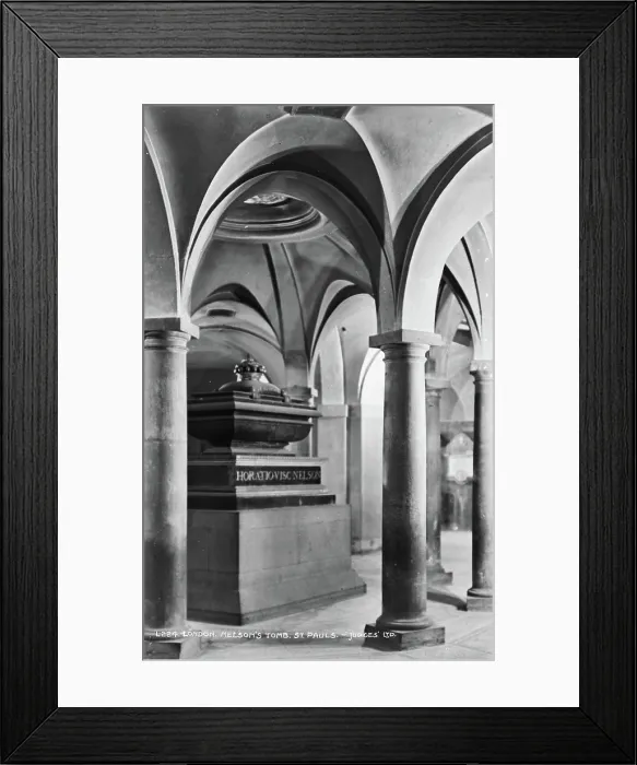 Framed Print : Nelson's Tomb at St. Paul's Cathedral Framed Print : Nelson's Tomb at St. Paul's Cathedral