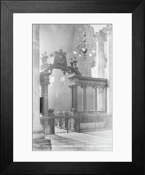 Framed Print : Chapel of St. Michael and St. George, St. Paul's Cathedral Framed Print : Chapel of St. Michael and St. George, St. Paul's Cathedral