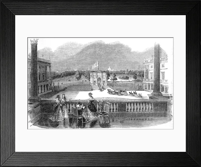 Framed Print : London, viewed from Buckingham Palace, 1842 Framed Print : London, viewed from Buckingham Palace, 1842