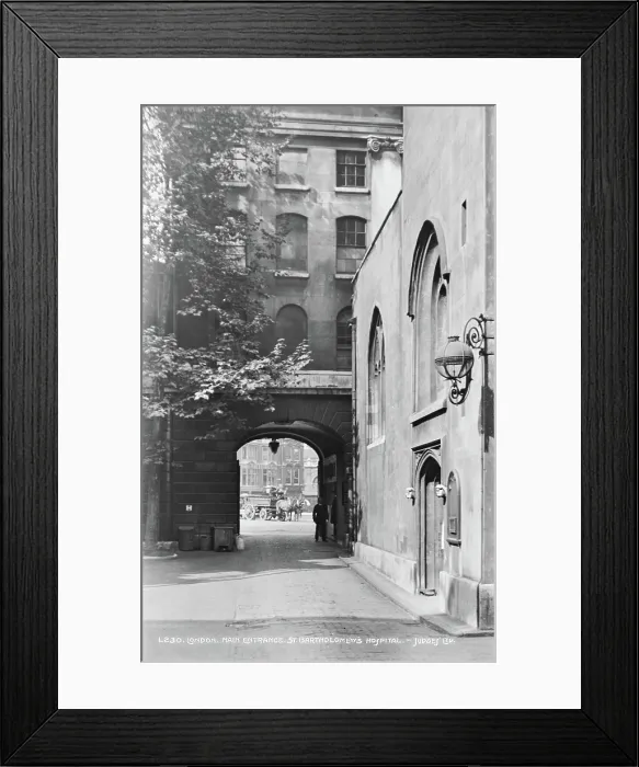 Framed Print : Main Entrance of St. Bartholomew's Hospital