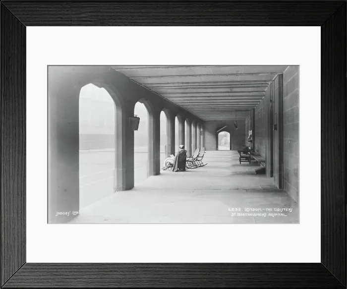 Framed Print : The Cloisters of St. Bartholomew's Hospital Framed Print : The Cloisters of St. Bartholomew's Hospital