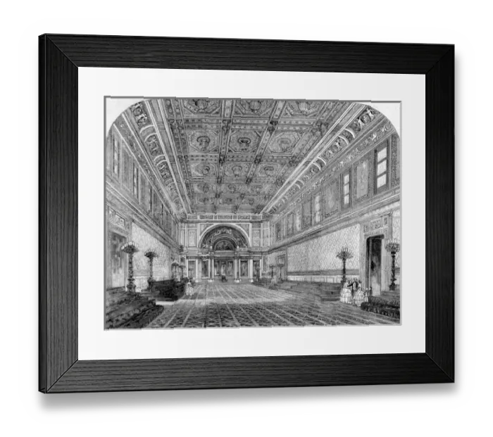Framed Print : The State Ball Room, Buckingham Palace, 1856 Framed Print : The State Ball Room, Buckingham Palace, 1856