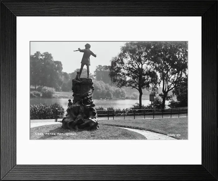 Framed Print : Peter Pan Statue in London - Kensington Gardens Framed Print : Peter Pan Statue in London - Kensington Gardens