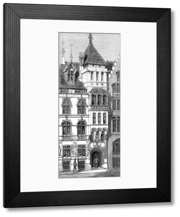 Framed Print : The Curriers Hall, London, 1875 Framed Print : The Curriers Hall, London, 1875