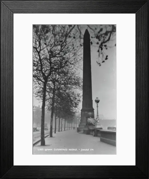 Framed Print : Cleopatra's Needle in London Framed Print : Cleopatra's Needle in London