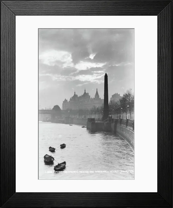 Framed Print : Cleopatra's Needle and Whitehall Court Framed Print : Cleopatra's Needle and Whitehall Court
