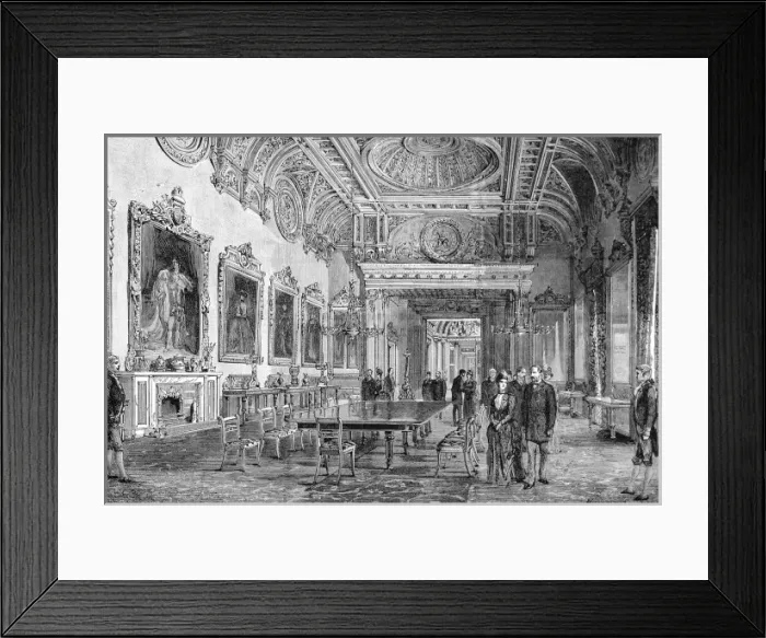Framed Print : State Dining Room, Buckingham Palace, 1887 Framed Print : State Dining Room, Buckingham Palace, 1887