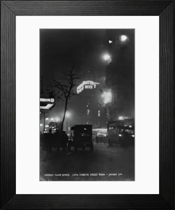 Framed Print : Charing Cross Road at Night Framed Print : Charing Cross Road at Night