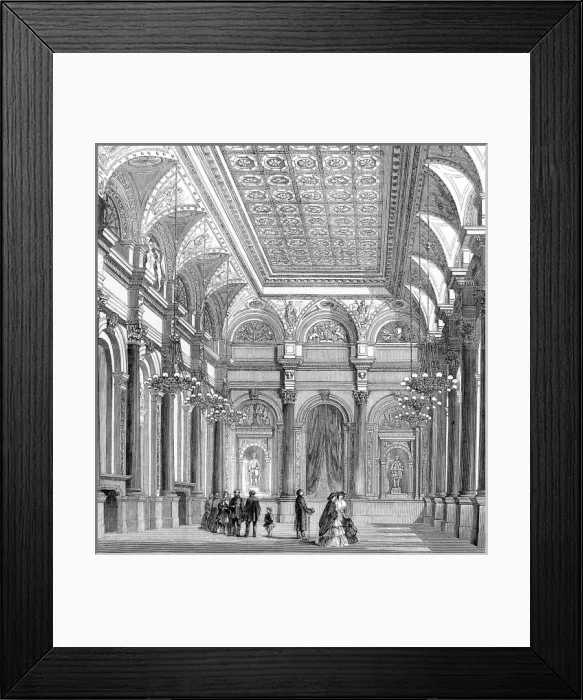Framed Print : The Banqueting Hall of the Clothworkers Company, 1859 Framed Print : The Banqueting Hall of the Clothworkers Company, 1859