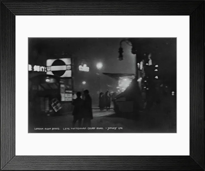 Framed Print : Night Scene on Tottenham Court Road Framed Print : Night Scene on Tottenham Court Road