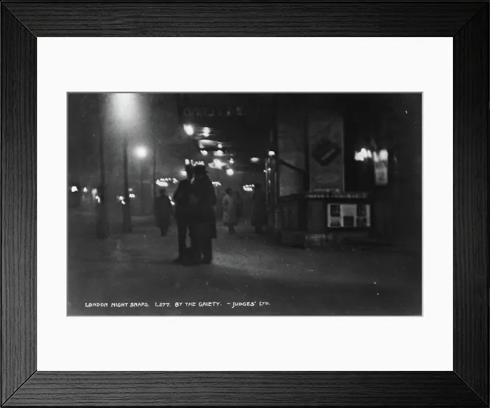 Framed Print : London Night Snaps By the Gaiety Framed Print : London Night Snaps By the Gaiety