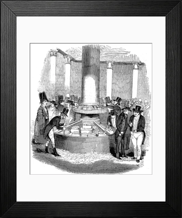 Framed Print : The Corn Exchange, London, 1842 Framed Print : The Corn Exchange, London, 1842