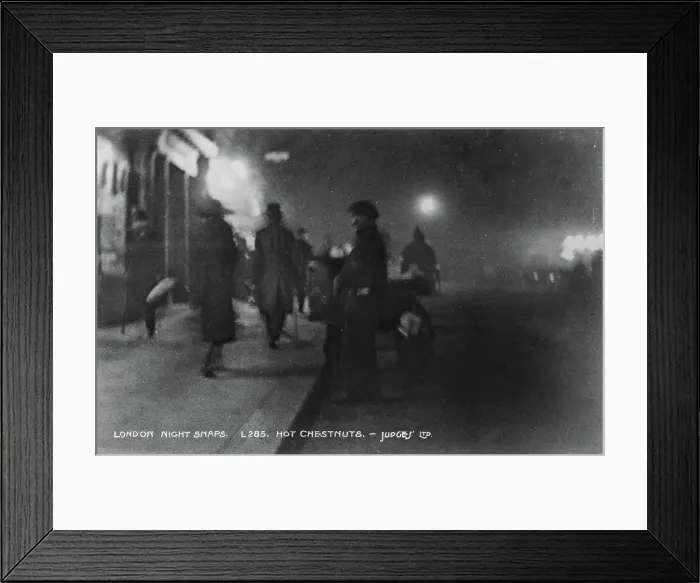 Framed Print : Hot Chestnuts in London Framed Print : Hot Chestnuts in London
