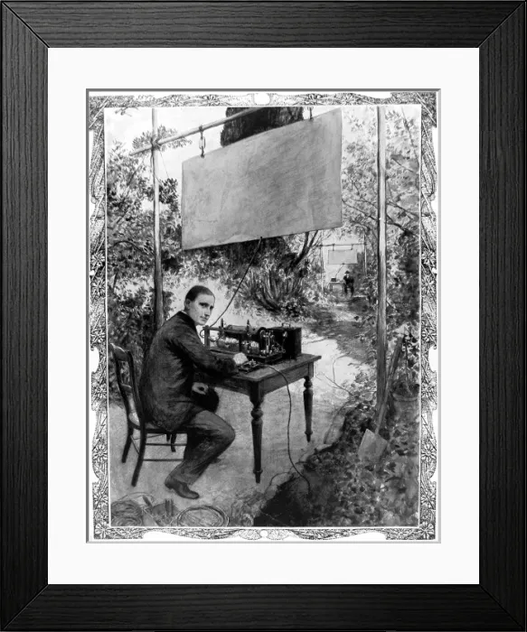 Framed Print : Portrait of Marchese Guglielmo Marconi Framed Print : Portrait of Marchese Guglielmo Marconi