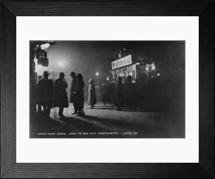 Framed Print : The Bus Stop, Westminster