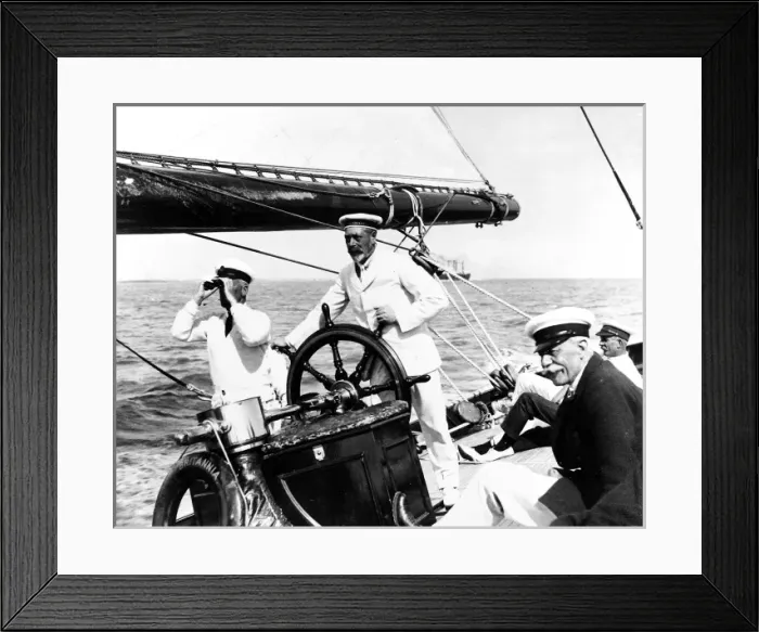 Framed Print : George V on Britannia Framed Print : George V on Britannia