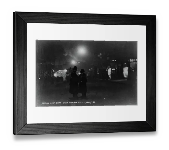 Framed Print : London Night Snaps Ludgate Hill Framed Print : London Night Snaps Ludgate Hill