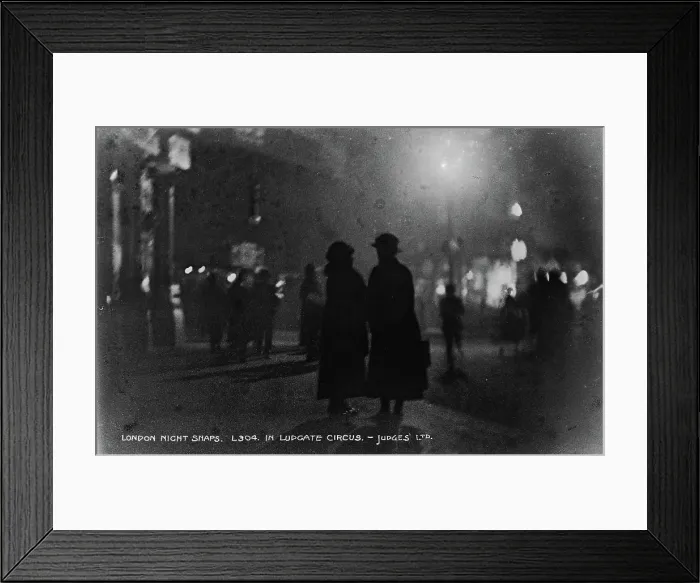Framed Print : Night Scene at Ludgate Circus Framed Print : Night Scene at Ludgate Circus