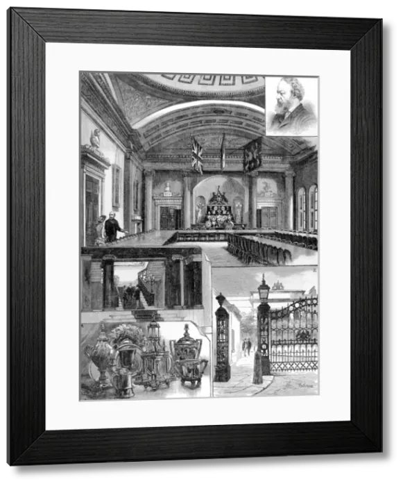 Framed Print : Scenes at the Salters Company, London, 1884 Framed Print : Scenes at the Salters Company, London, 1884