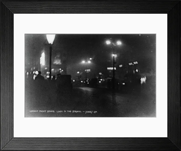 Framed Print : Night Scene in The Strand, London Framed Print : Night Scene in The Strand, London