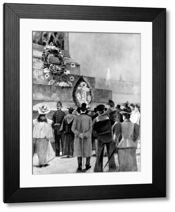 Framed Print : Trafalgar Day, 21 October 1895 Framed Print : Trafalgar Day, 21 October 1895