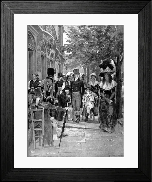 Framed Print : Nelson on leave at St. Omer, France, 1784 Framed Print : Nelson on leave at St. Omer, France, 1784