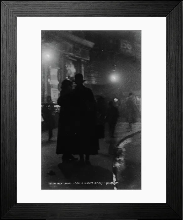 Framed Print : London Night Snaps Ludgate Circus Framed Print : London Night Snaps Ludgate Circus