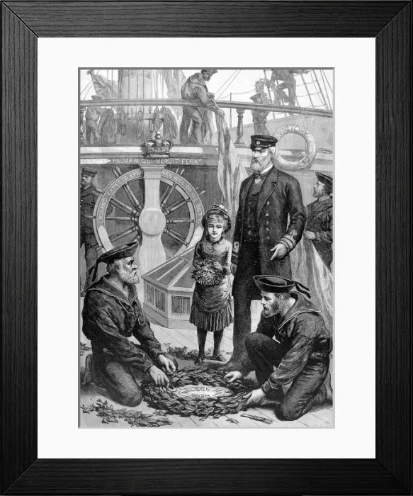 Framed Print : The anniversary of Trafalgar on board Victory at Portsmout Framed Print : The anniversary of Trafalgar on board Victory at Portsmout