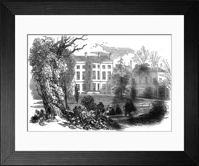 Framed Print : Villa at East Sheen, London, 1848 Framed Print : Villa at East Sheen, London, 1848