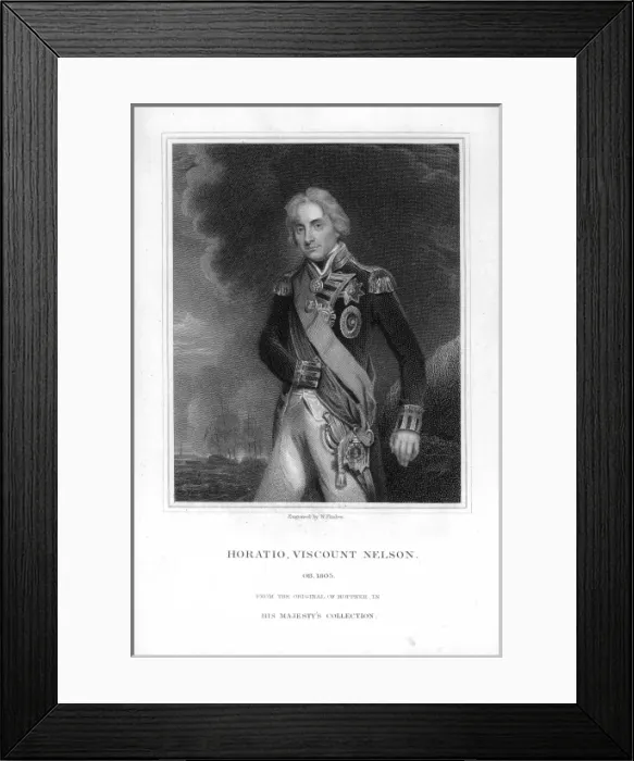 Framed Print : Portrait of Viscount Horatio Nelson Framed Print : Portrait of Viscount Horatio Nelson